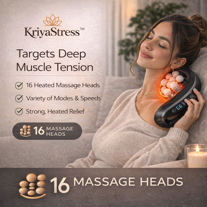 Massager Gun Set Deep Tissue Body Fitness Muscle Electric Relax Massager for Back Shoulders Legs Foot 16 Heads