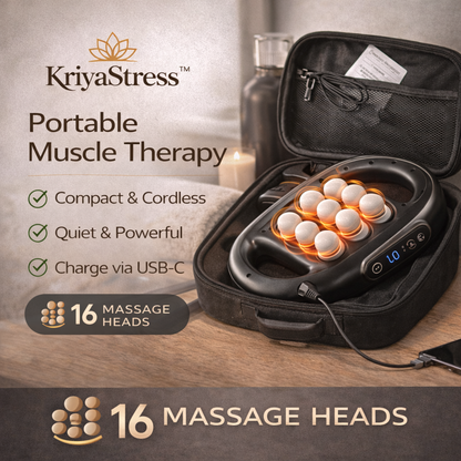 Massager Gun Set Deep Tissue Body Fitness Muscle Electric Relax Massager for Back Shoulders Legs Foot 16 Heads