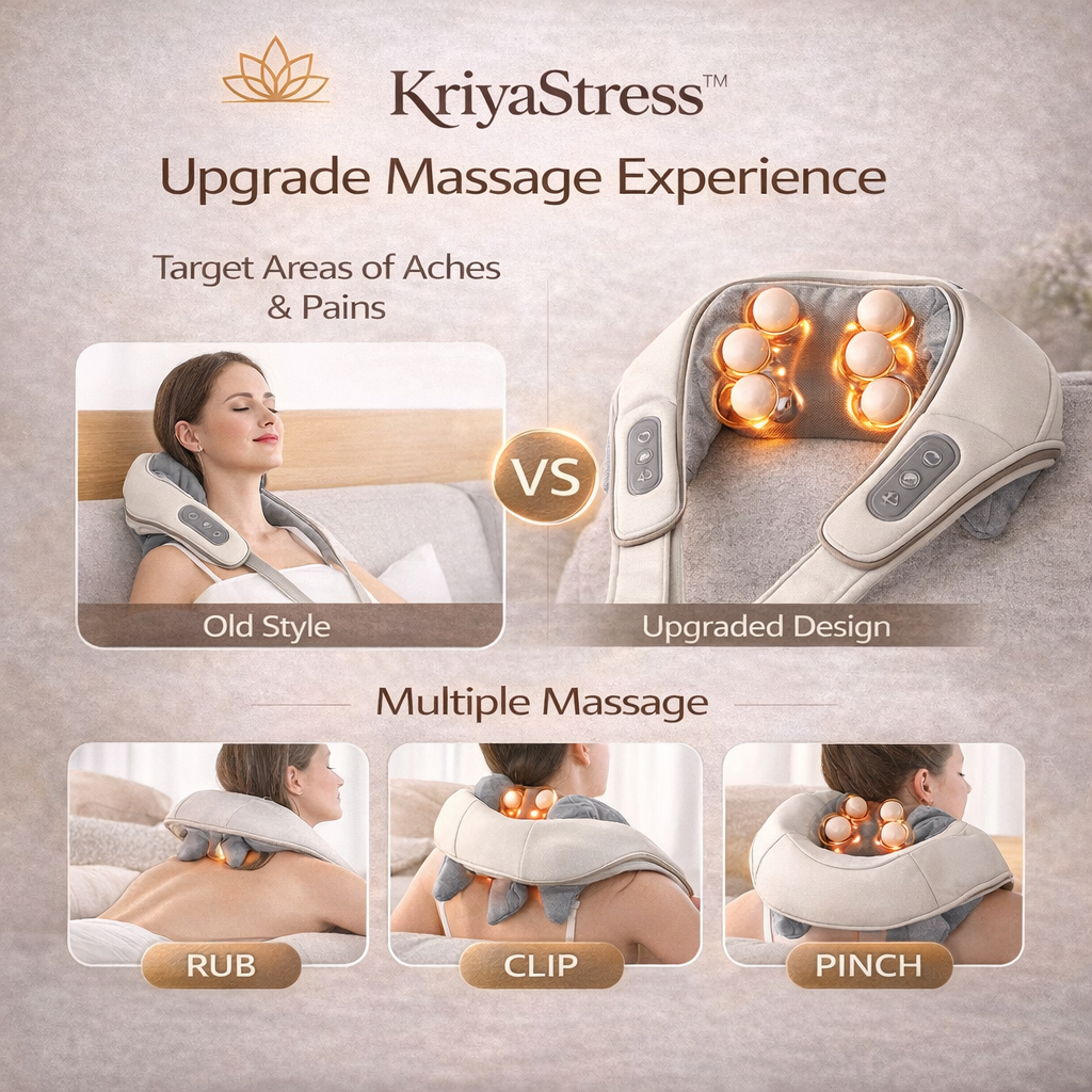 Electric Neck & Shoulder Massager – Deep Tissue Pain Relief (26W Power)