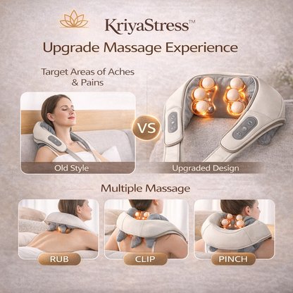 Electric Neck & Shoulder Massager – Deep Tissue Pain Relief (26W Power)