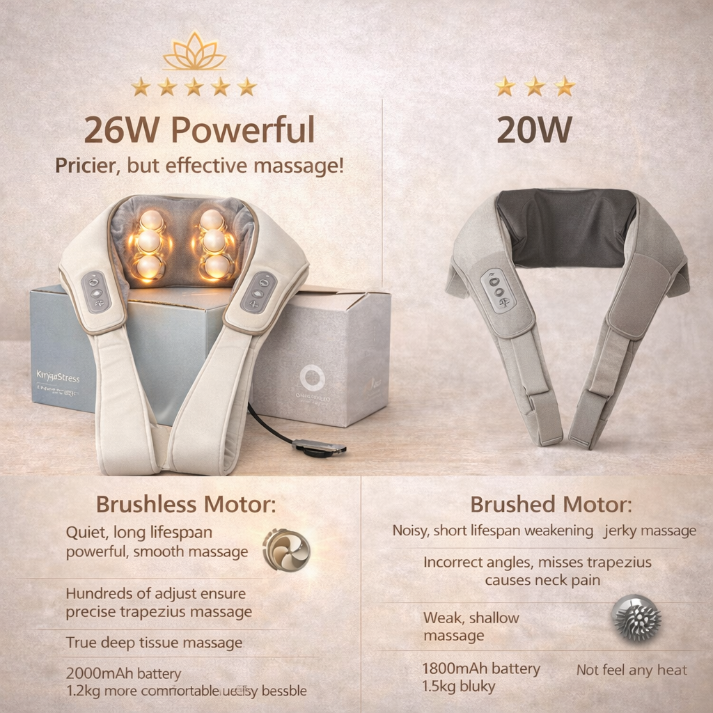 Electric Neck & Shoulder Massager – Deep Tissue Pain Relief (26W Power)