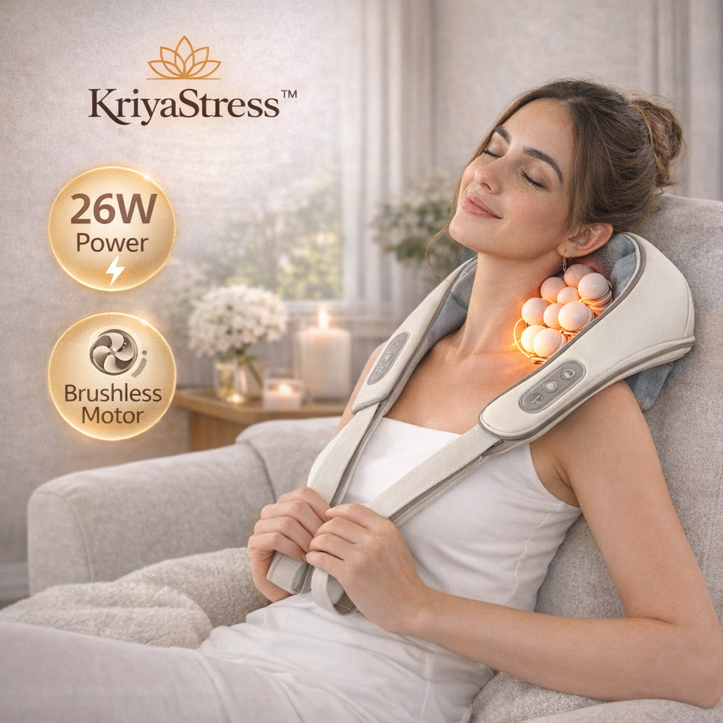 Electric Neck & Shoulder Massager – Deep Tissue Pain Relief (26W Power)
