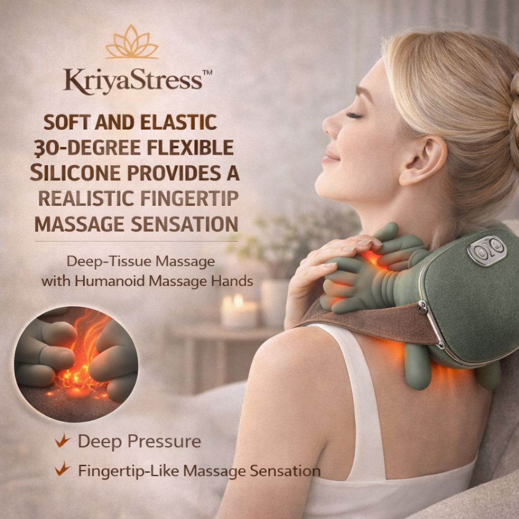 Neck Massager 2025  Electric Shoulder & Cervical Massage Deep Tissue Body Massager Almost Real Person Massager