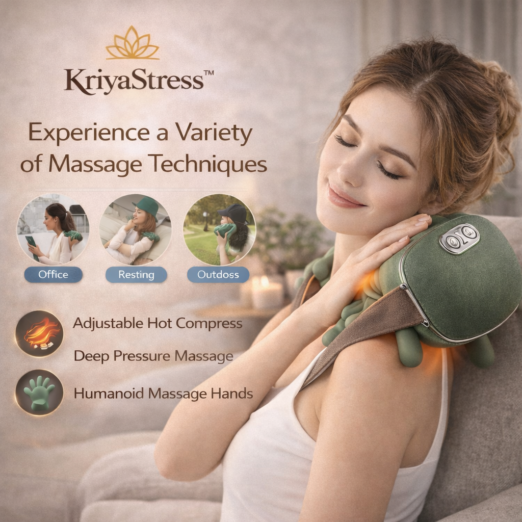 Neck Massager 2025  Electric Shoulder & Cervical Massage Deep Tissue Body Massager Almost Real Person Massager