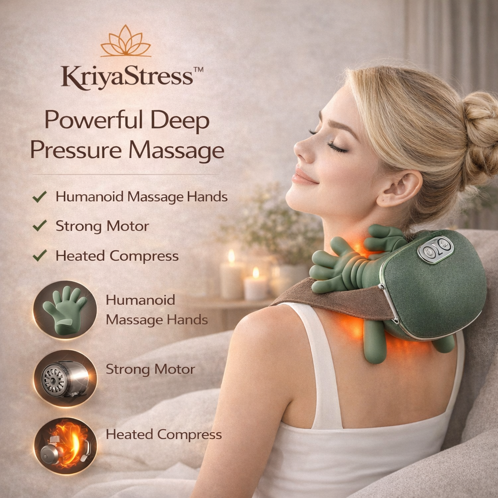 Neck Massager 2025  Electric Shoulder & Cervical Massage Deep Tissue Body Massager Almost Real Person Massager