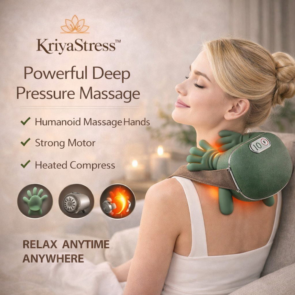 Neck Massager 2025  Electric Shoulder & Cervical Massage Deep Tissue Body Massager Almost Real Person Massager